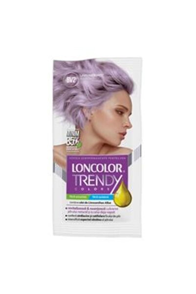 Loncolor Vopsea de Par Semipermanenta - Trendy Colors, nuanta BV2 Blond Lavan...