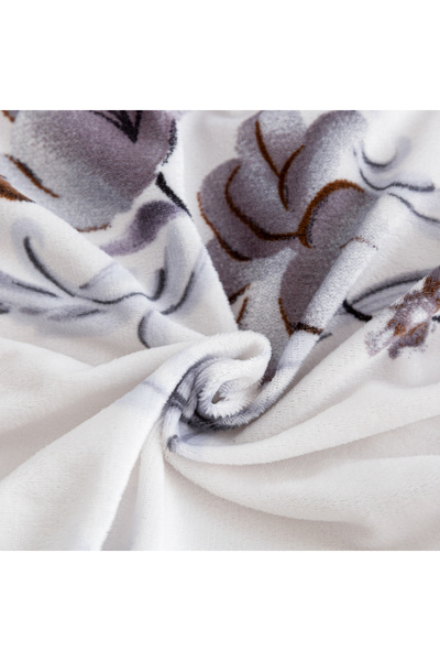 Bleco Printed Milk Velvet Winter Comforter 6-Piece Set Single four-piece set....