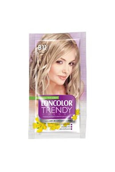 Loncolor Vopsea Semipermanenta Trendy Colors, nuanta B11 blond metal, 2x 25 ml