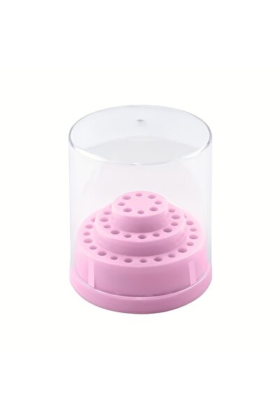 Choice1 DUTRIEUX Pink 48 holes 1pc Nail Drill Bit Holder XC Grit Tapered Bits...
