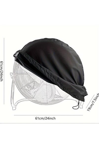 Choice A ✰✪Industrial Outdoor Fan Cover Oxford Fabric Silver Coated Waterproo...