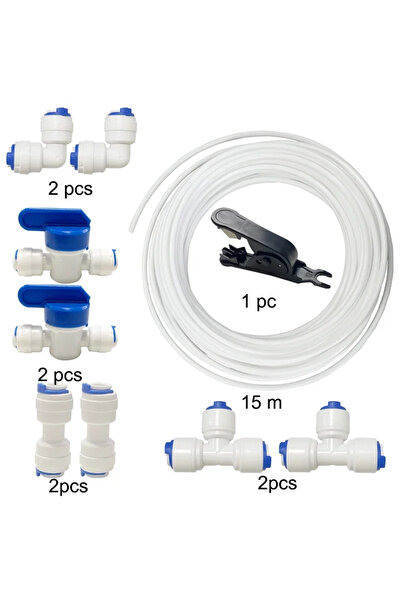 choice2 1/4" 15M Suit Water Supply Hose And Inline Shut-off Valve Water Tube ...