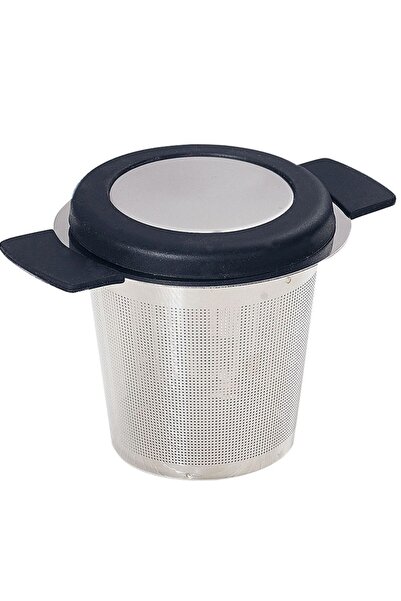 Choice black lid Stainless Steel Tea Infuser with Lid Reusable Mesh Cup Strai...