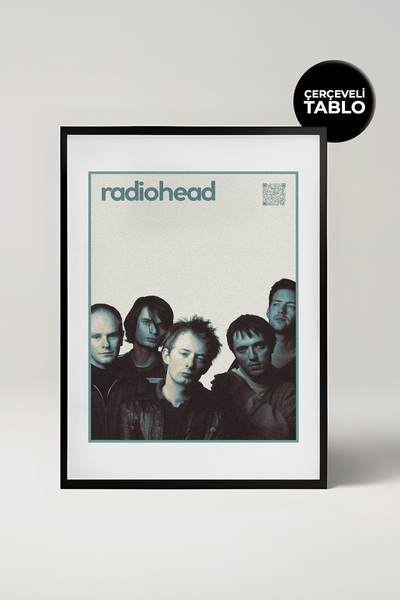 House Gorgeous Radiohead QR kodirana kolekcija džinova muzike, crna ukrasna s...