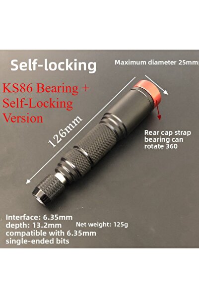 Choice B Quick Release 1/4 Inch Hex Shank 6.35mm Screwdriver Bit Holder Alumi...