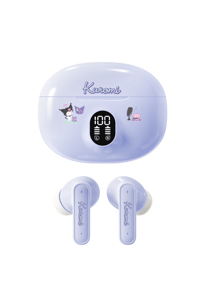 Choice1 D56-purple Sanrio D56 Wireless Earphones Long Battery Life Cute Carto...
