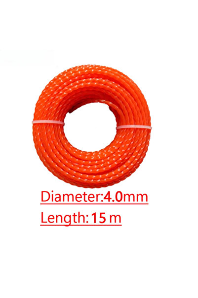 Choice 4mm-15m LUSQI 15M Grass Trimmer Line 2.7mm & 4mm Dual-Diameter Nylon S...