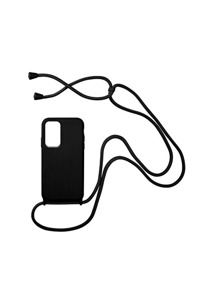 Sonique Θήκη Σιλικόνης με Κορδόνι CarryHang Xiaomi Poco F3 / Mi 11i Μαύρο