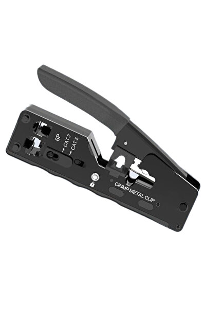Choice3 أداة تعرية وتجعيد أسلاك الشبكة RJ45 وRJ12 وRJ11 سوداء اللون، مناسبة ل...