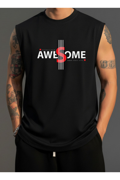 FAVORİST Tricou cu mâneci scurte pentru bărbați, cu imprimeu MIX
