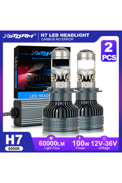 Choice4 H7 XSTORM H4 H7 LED Projector Headlights Canbus 60000LM 100W 9005 900...