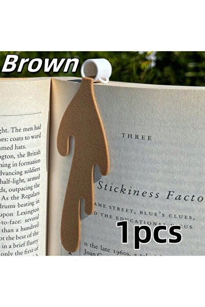 Choice1 1 قطعة فاصل كتاب بني بتصميم قهوة مسكشطة لطيفة، علامة زاوية للقراءة، ل...