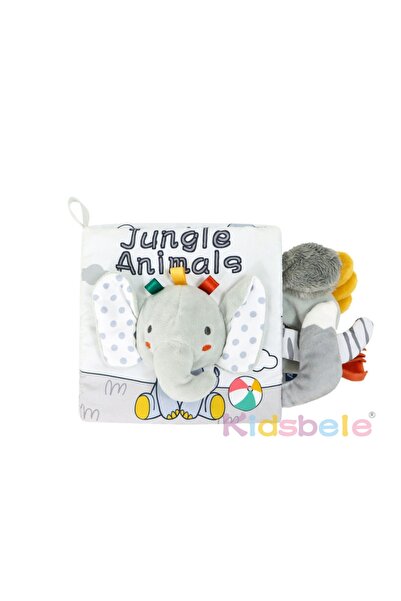 Choice1 Elephant Infant Book Toy Crinkle Soft Cloth Baby Books Touch and Feel...