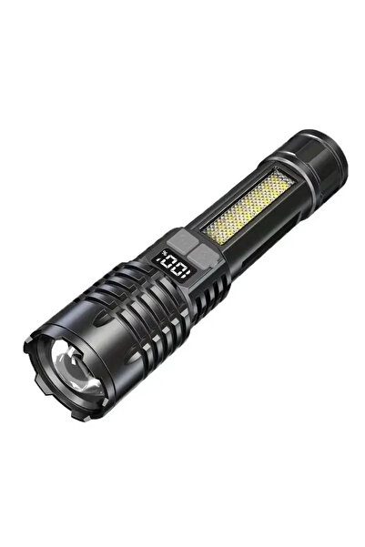 choice2 مصباح يدوي LED قابل لإعادة الشحن من ZOOM، ضوء تحذير أحمر وأزرق محمول،...