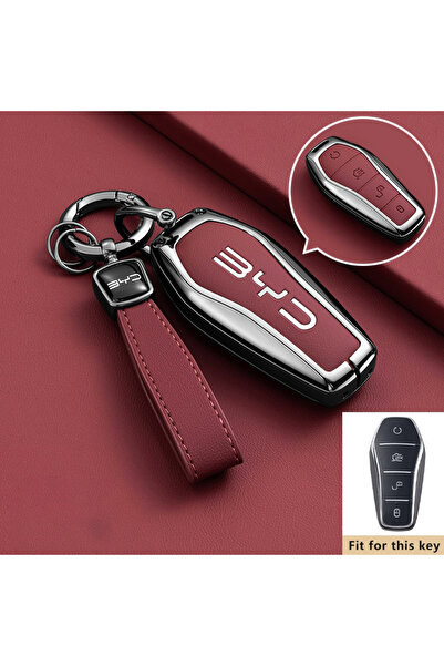 Choice8 for BYD Song Style 7-Red-1PC Car Key Case for BYD Song Plus Pro gm-i ...