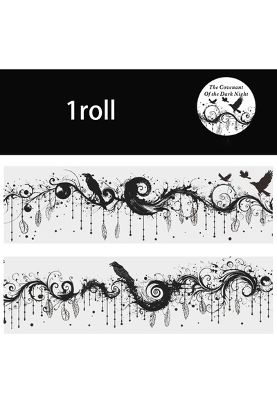 Choice3 شريط لاصق S30774-3 من Mr. Paper بتصميم الليلة المظلمة، 200 سم، مصنوع ...