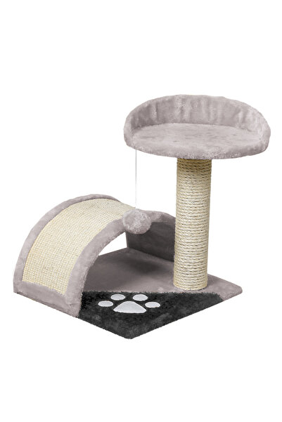 Velaris Light Cat Tree with Sisal (Light Grey) - Comfort & Fun
