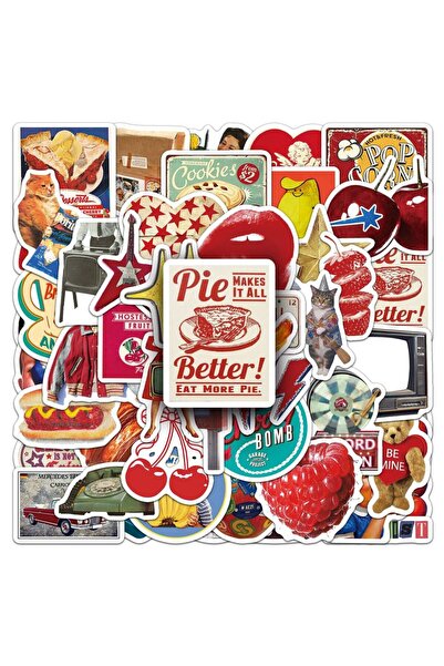Choice 50PCS 50PCS American Retro Style Stickers Cartoon Graffiti Personalize...