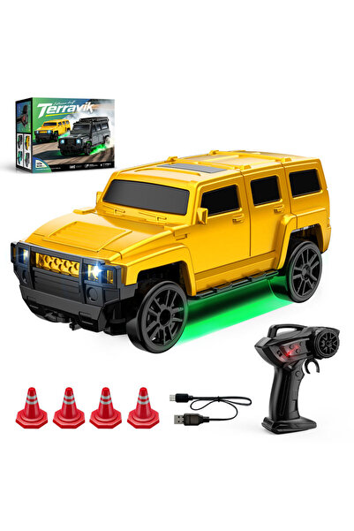 Choice3 سيارة سباق صغيرة E86-Yellow 1:64 للانجراف على سطح المكتب، دفع رباعي، ...