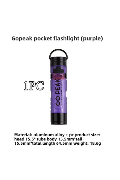Choice5 1PC Purple GOPEAK 5050 LED Small Light Key Clip Cap with 7 Colors Out...