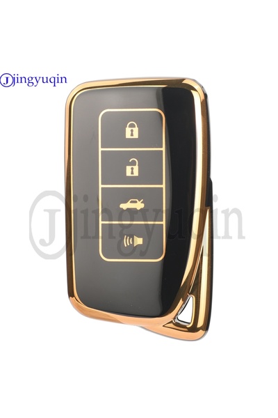 Choice5 4 buttons black jingyuqin TPU Car Key Case Cover For Lexus NX300 RX35...