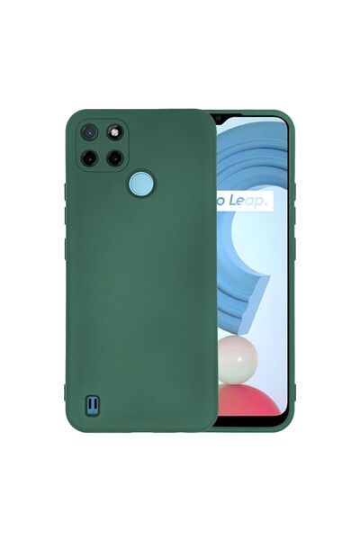 Sonique Θήκη Σιλικόνης My Colors Realme C21Y / Realme C25Y Πράσινο Σκούρο