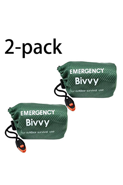Choice6 Upgrade 2 items Emergency Sleeping Bag Survival Blanket Thermal Mylar...