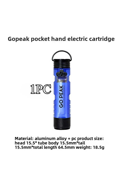 Choice4 مصباح يدوي صغير LED من GOPEAK 5050 باللون الأزرق مع مشبك مفاتيح و7 أل...