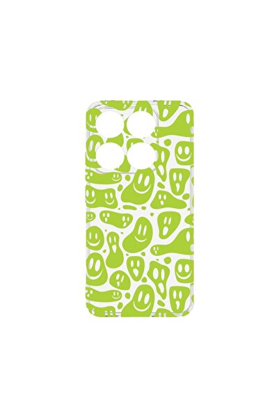 bestcase Husa pentru Xiaomi 14T, BestCase¬Æ Clear Silicon 2MM, Green Acid Smi...