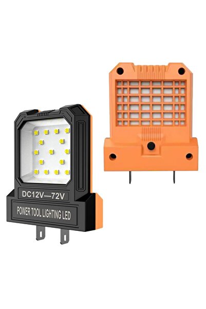Choice3 Orange 12V-85V Electric Tool Lithium Battery Universal LED Work Light...