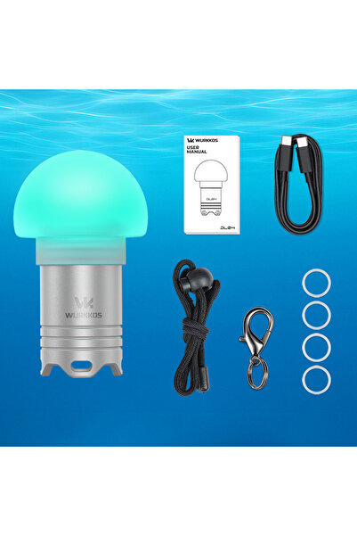 Choice SL Wurkkos DL04 Mini Diving Flashlight, waterproof to 100 meters, 3000...