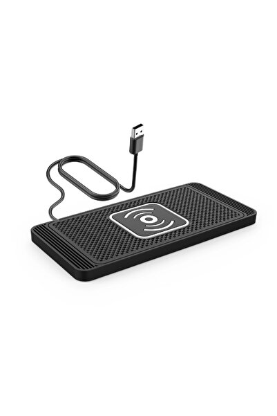 Choice USB connect to QC3.0 15W Wireless Car Charger Pad Non-Slip Qi Fast Cha...
