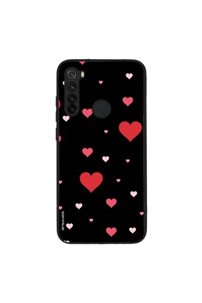 Sonique Θήκη Heart Series για Xiaomi Redmi Note 8 / Redmi Note 8 2021 Μαύρο