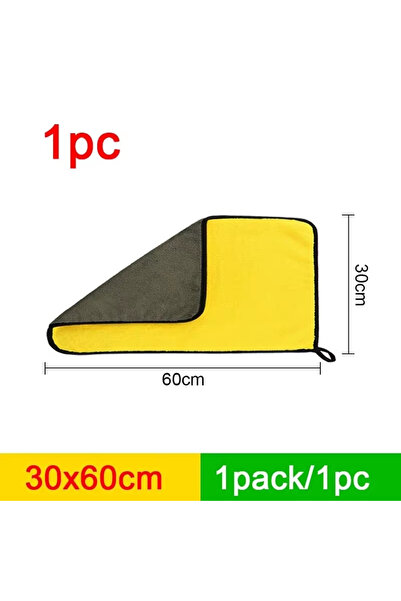 Choice1 Superfine Fiber 30x60cm Microfiber Car Washing Towel 400GSM Double-Si...
