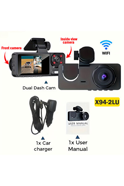 Choice5 64G X94-WIFI-2CAM NEW 1080P HD 2/3Camera Dash Cam For Car Camera WIFI...