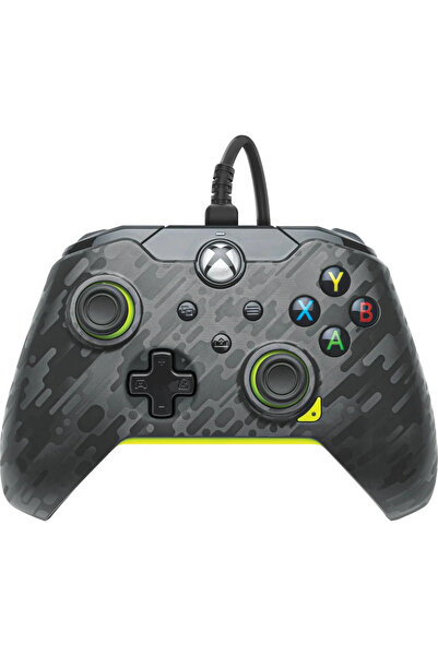 Pdp Controler cu fir - Electric Carbon (antracit/verde neon, pentru Xbox Seri...