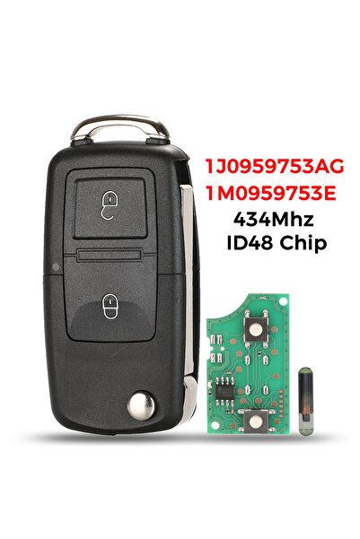 Choice مفتاح تحكم عن بعد قابل للطي 1j0959753AG من jingyuqin بـ 2/3/4 أزرار، ت...