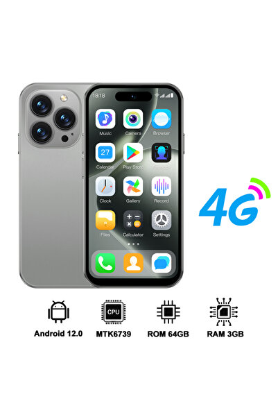 Choice1 Grey-3GB 64GB SERVO S16 Mini 4G LTE Android Pocket Smartphone 16GB/64...