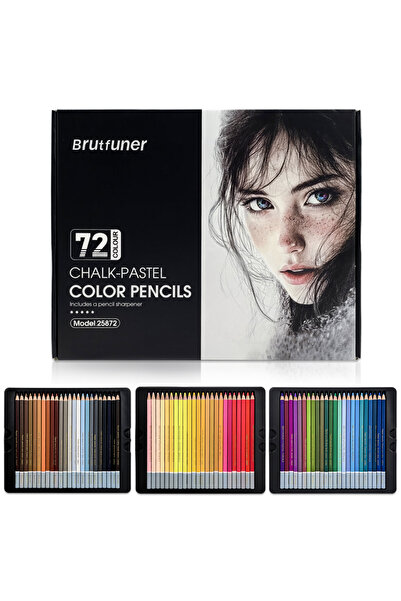 Choice 72 color Pro Chalk-Pastel Color Pencils,Set of 24/72 Colors,Color Char...