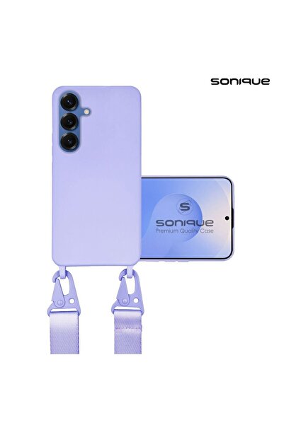 Sonique Θήκη Σιλικόνης με Strap CarryHang Samsung Galaxy S25 Plus Λιλά