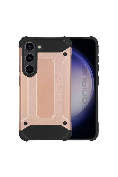 Sonique Θήκη Heavy Armor Samsung Galaxy S23 Plus Ροζ Χρυσό