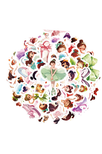 Choice 50Pcs 50 Pieces of Ballet Dancer Graffiti Stickers, Suitable for Water...