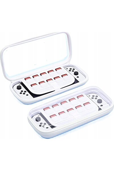 PULUZ Husă de protecție pentru Nintendo Switch Oled Lite/Transparentă - Alb/ ...