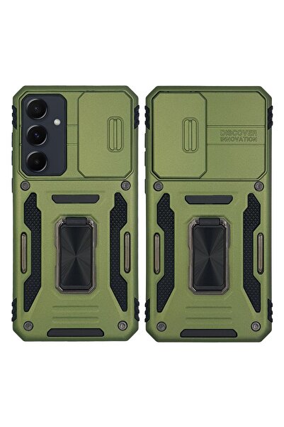Sonique Θήκη Ring Armor CamShield για Samsung Galaxy A55 5G Χακί