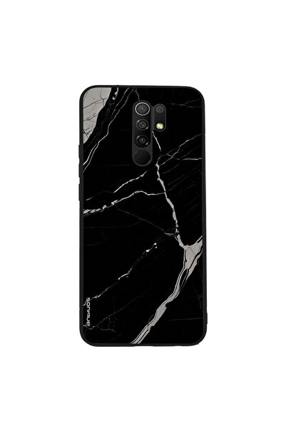 Sonique Θήκη Marble Series για Xiaomi Redmi 9 Μαύρο