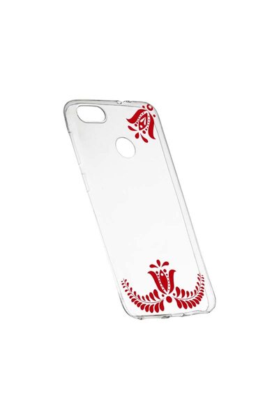bestcase Силиконов калъф, Прозрачен, Тънък, С флорален десен, Xiaomi Redmi No...