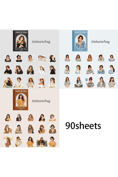 Choice1 S25852-456 ملصقات مقاومة للماء من سلسلة Girly Times من Mr Paper، 90 ق...