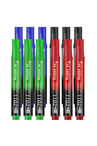 Choice4 12Pcs full set mixed 1/10/100pcs 2mm Red Blue Ink Black Permanent Mar...