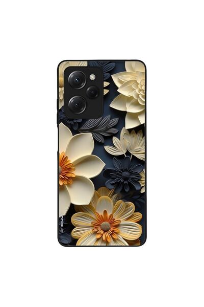 Sonique Θήκη 3D Flower Series για Xiaomi Poco X5 Pro 5G Εκρού