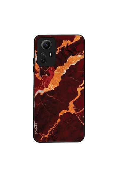 Sonique Θήκη Marble Series για Xiaomi Redmi Note 12s Κόκκινο